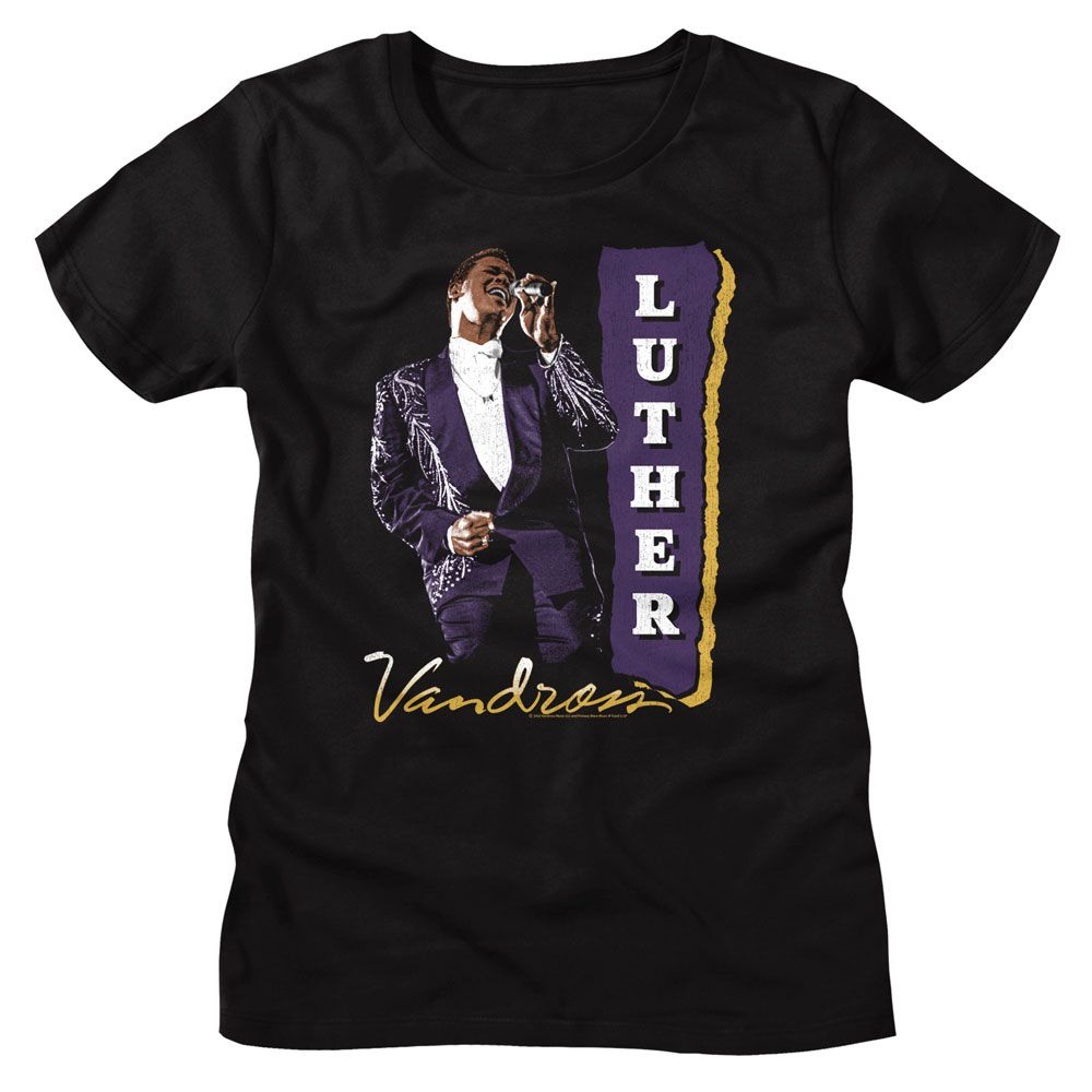 Luther Vandross - LUTHER VANDROSS PURPLE SUIT Adult Shirt