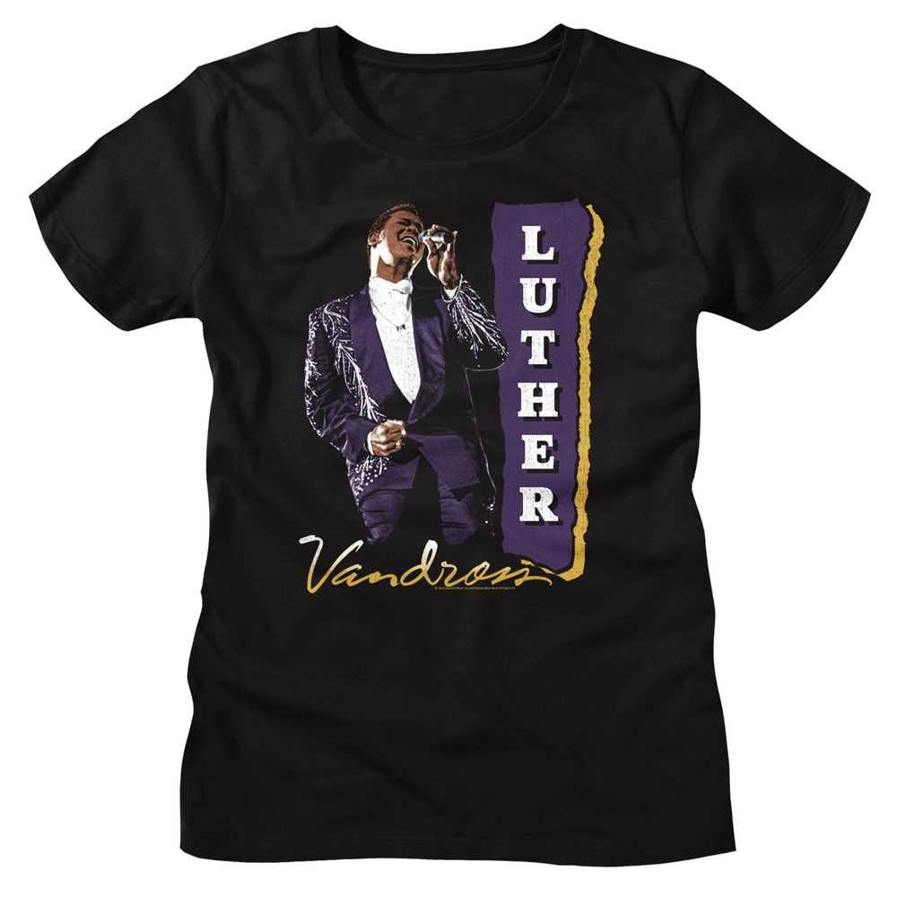 Luther Vandross - LUTHER VANDROSS PURPLE SUIT Adult Shirt