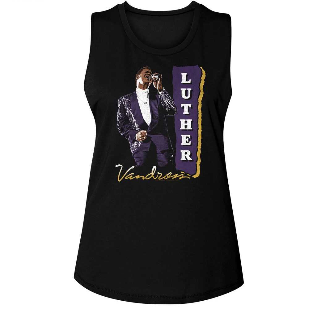 Luther Vandross - LUTHER VANDROSS PURPLE SUIT Adult Shirt