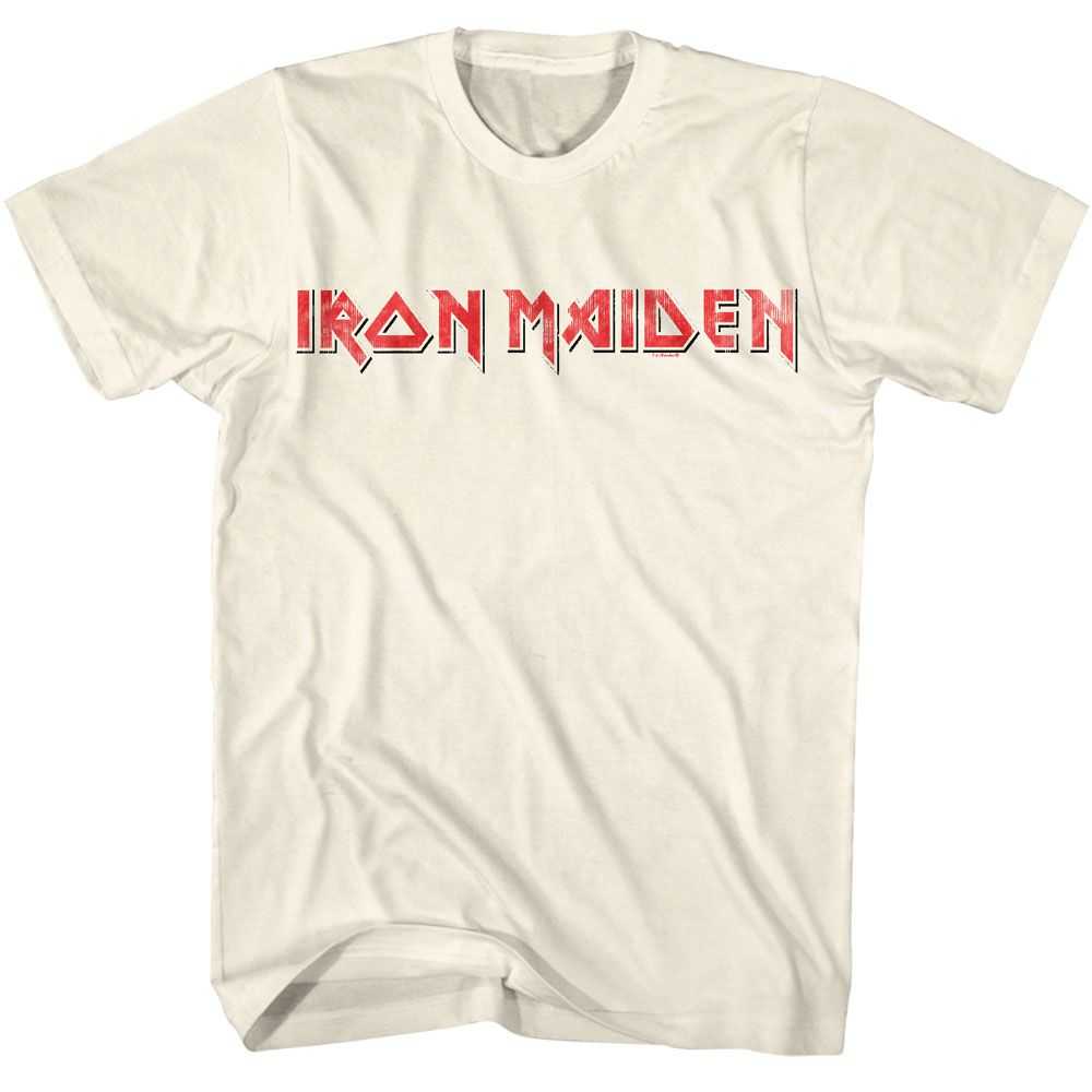 Iron Maiden - IRON MAIDEN RED BLACK LOGO Adult Shirt