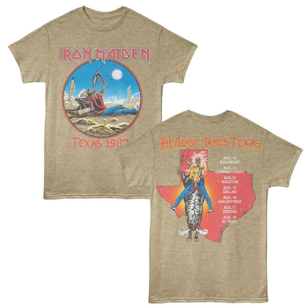 Iron Maiden - IRON MAIDEN TEXAS 1982 F B Adult Shirt