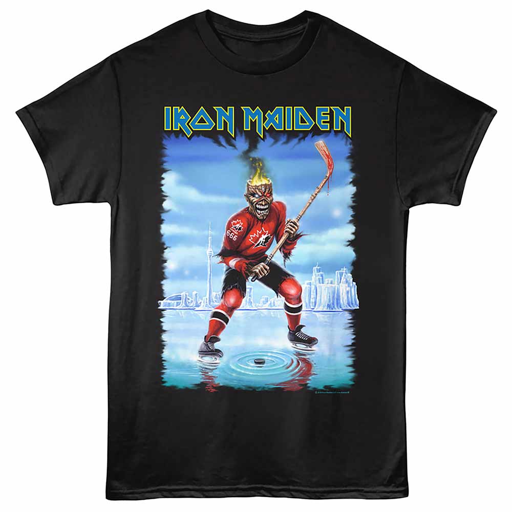 Iron Maiden - IRON MAIDEN EDDIE HOCKEY Adult Shirt