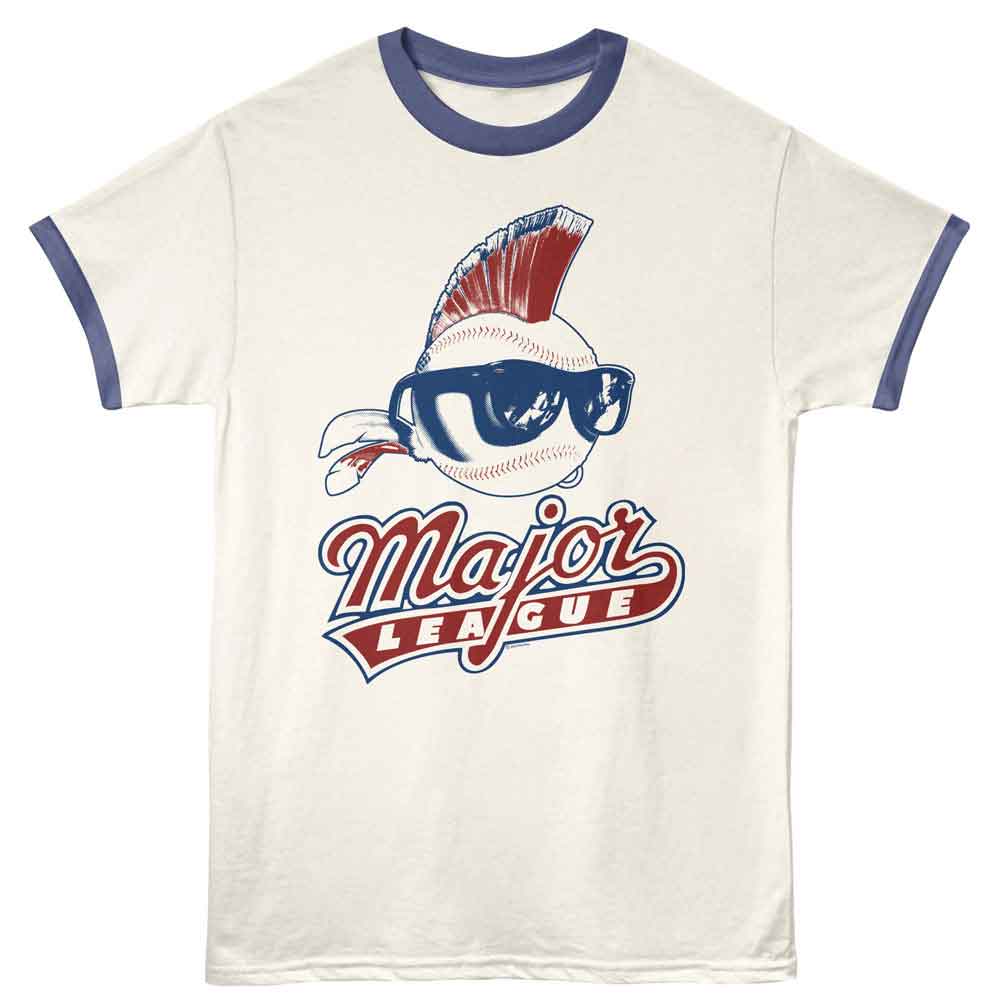 Major League - MAJOR LEAGUE LOGO AND BALL Adult Shirt