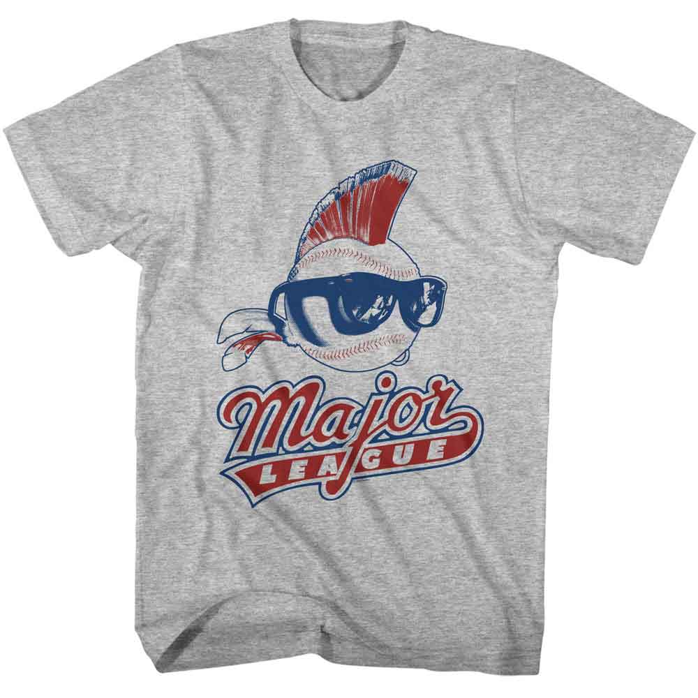 Major League - MAJOR LEAGUE LOGO AND BALL Adult Shirt