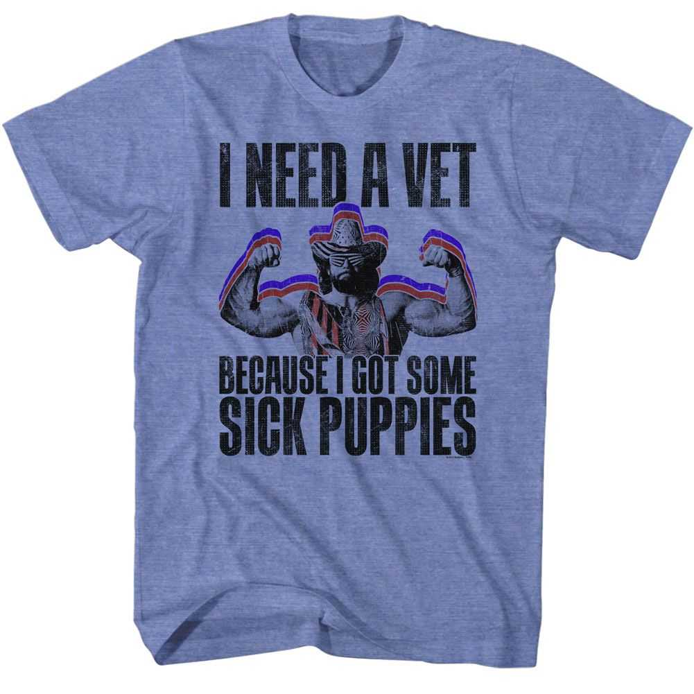 Macho Man - SICK PUPPIES Adult Shirt