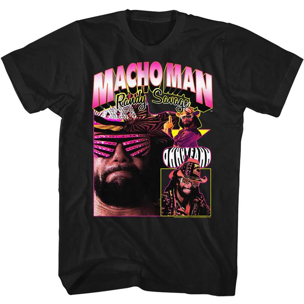 Macho Man - MACHO MAN MACHO COLLAGE Adult Shirt