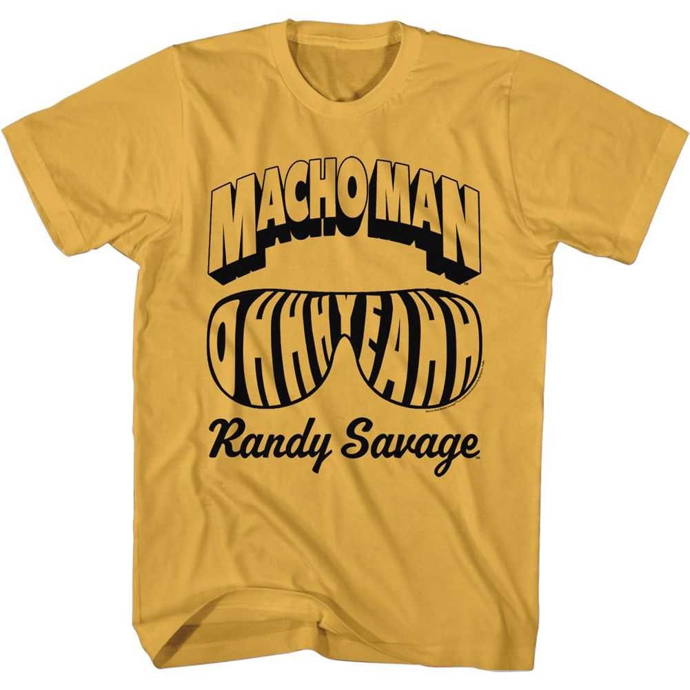 Macho Man - NAME AND GLASSES Adult Shirt