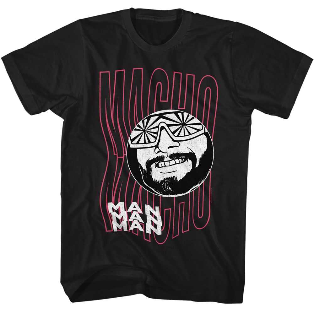 Macho Man - MACHO MAN FUNKY TEXT Adult Shirt