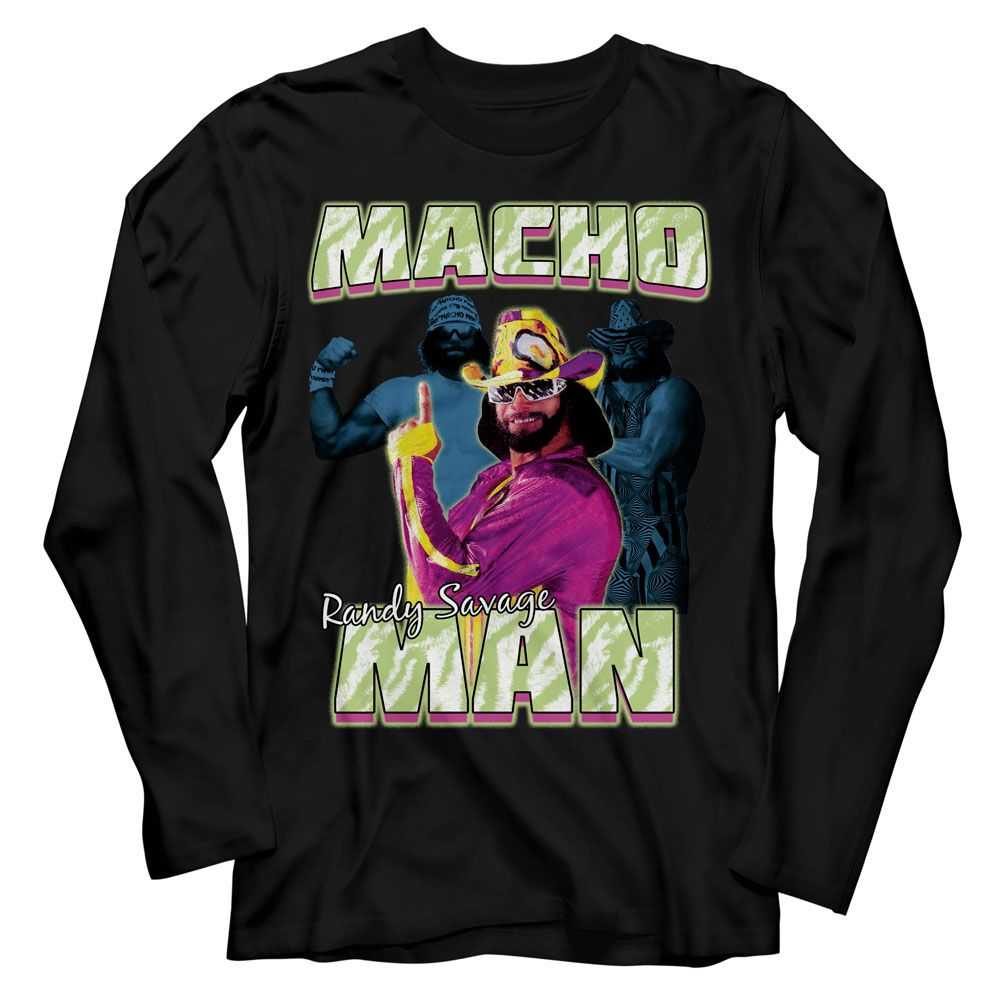Macho Man - MACHO MAN THREE PHOTOS COLLAGE Adult Shirt