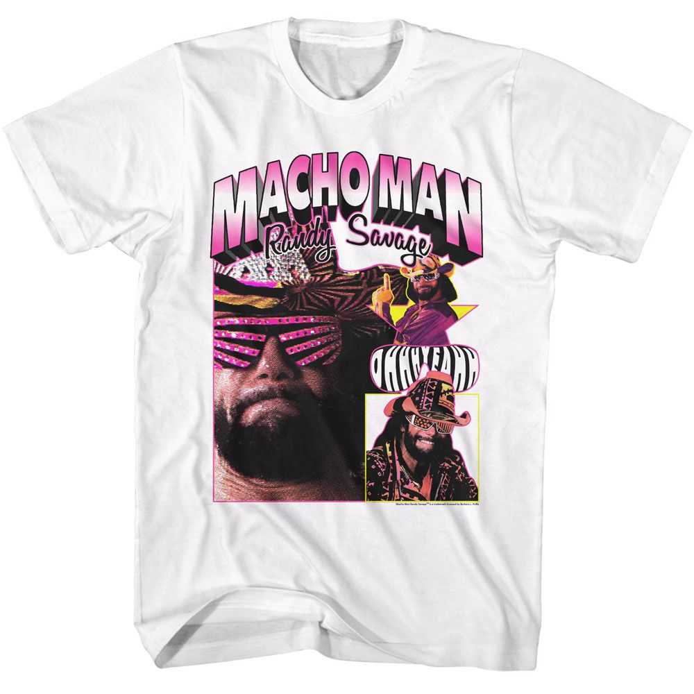 Macho Man - MACHO MAN RANDY COLLAGE LIGHT Adult Shirt