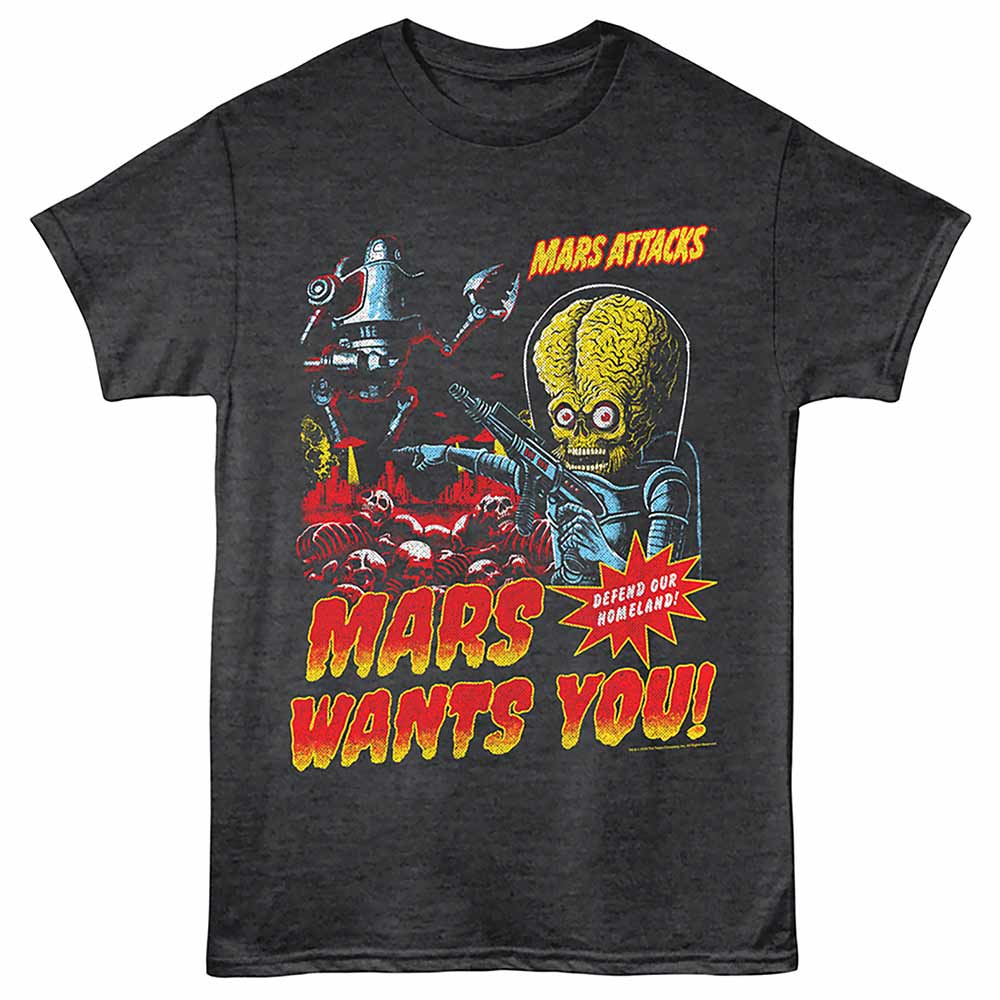 Mars Attacks - MARS ATTACKS DEFEND OUR HOMELAND Adult Shirt