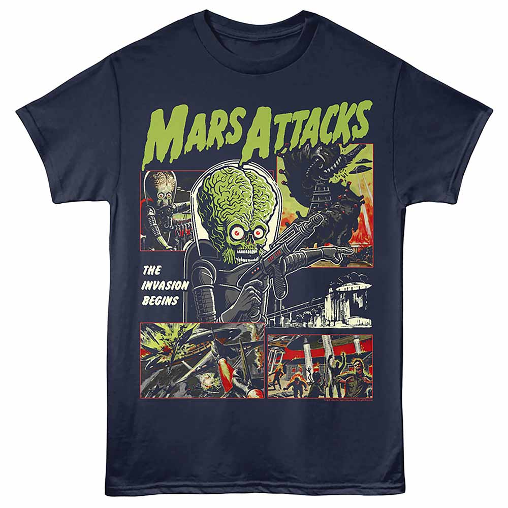 Mars Attacks - MARS ATTACKS PANELS Adult Shirt