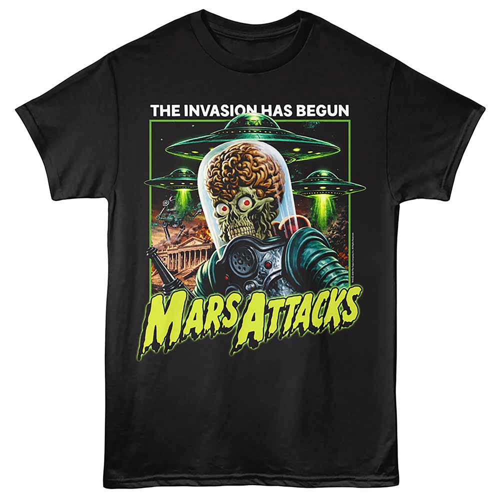 Mars Attacks - MARS ATTACKS INVASION HAS BEGUN Adult Shirt