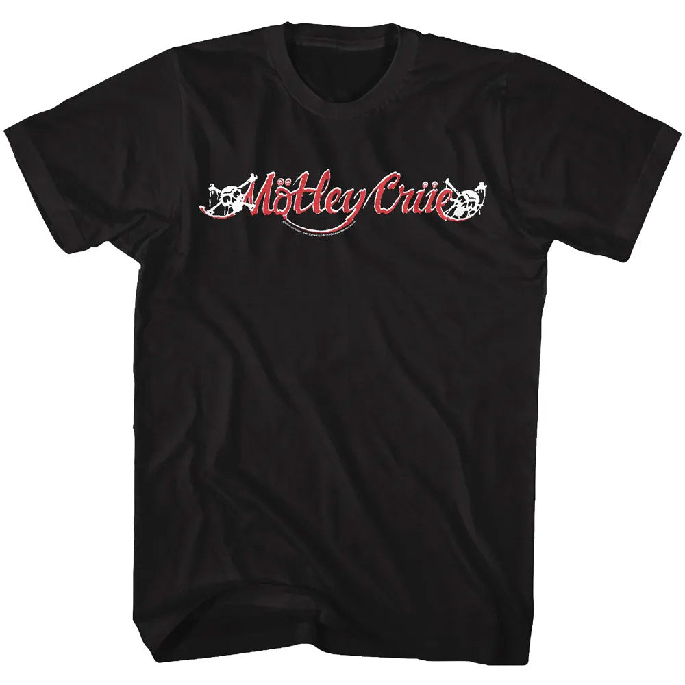 Motley Crue - RD AND WHT LOGO Adult Shirt