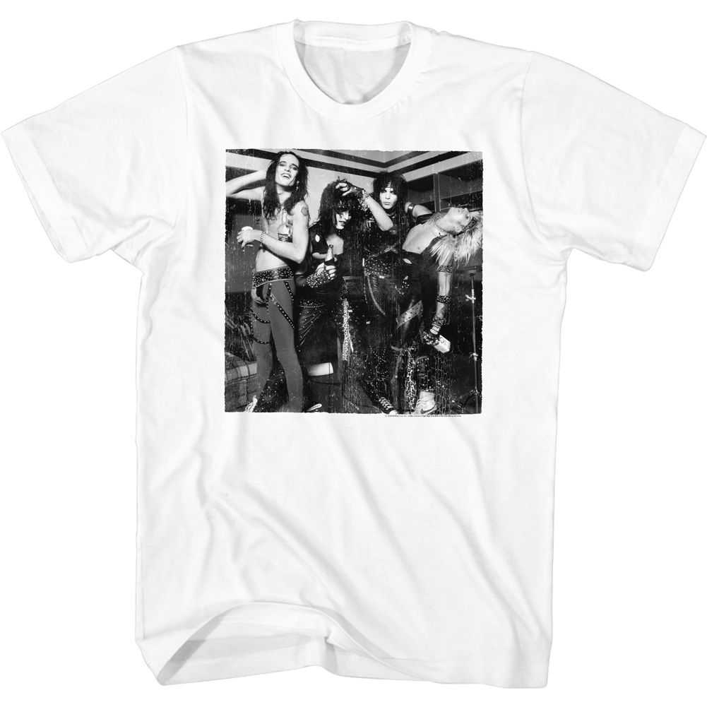 Motley Crue - BANDW BAND PIC Adult Shirt