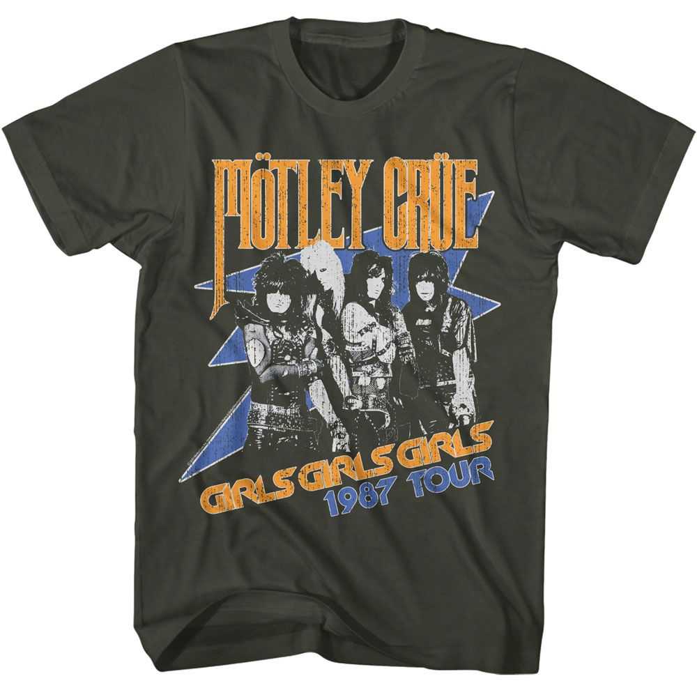Motley Crue - MOTLEY CRUE GIRLS GIRLS GIRLS 1987 TOUR Adult Shirt