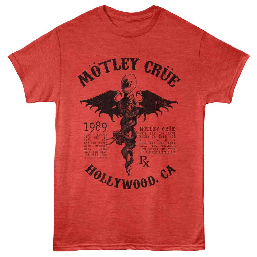 Motley Crue - MOTLEY CRUE 1989 HOLLYWOOD Adult Shirt