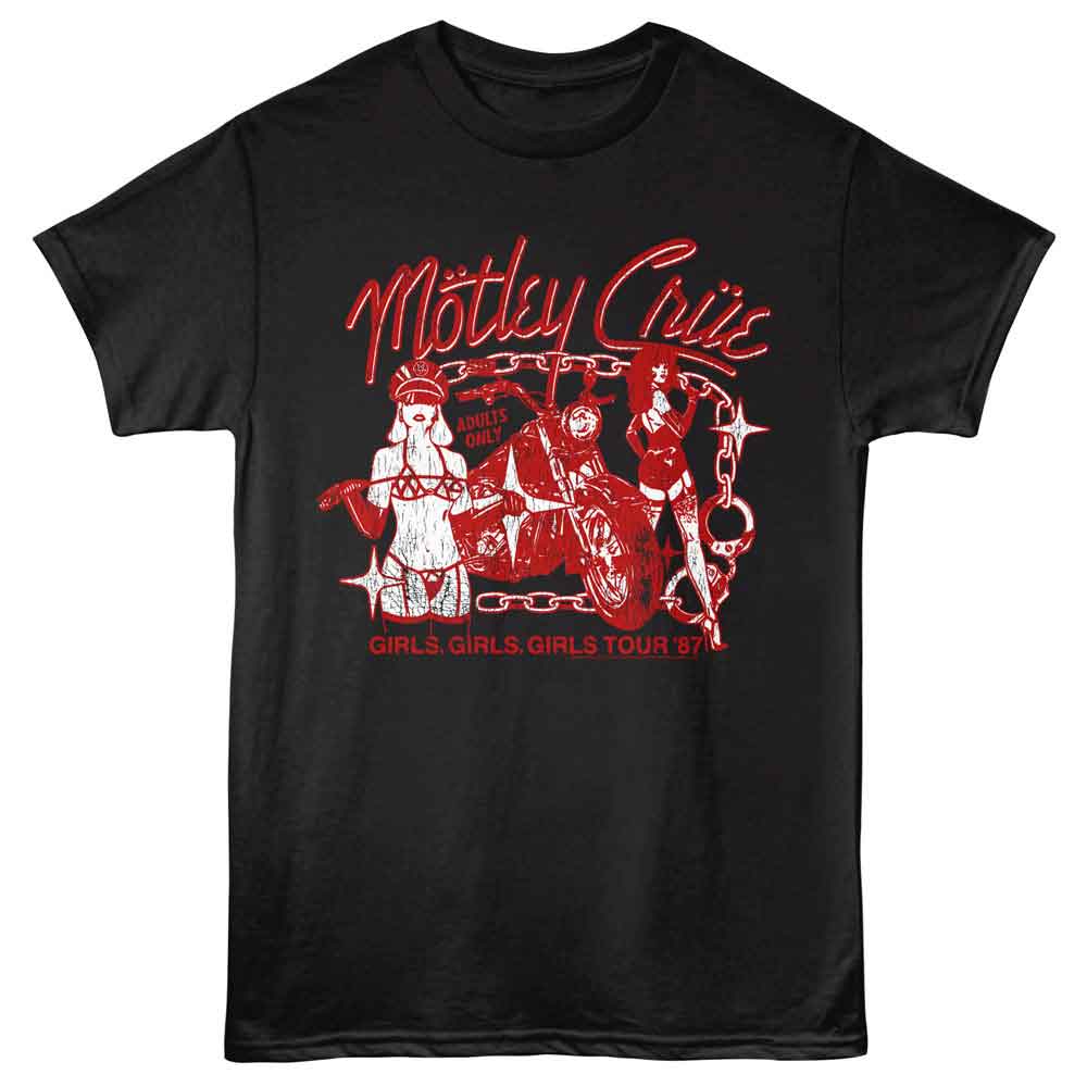 Motley Crue - MOTLEY CRUE GIRLS GIRLS GIRLS 87 Adult Shirt