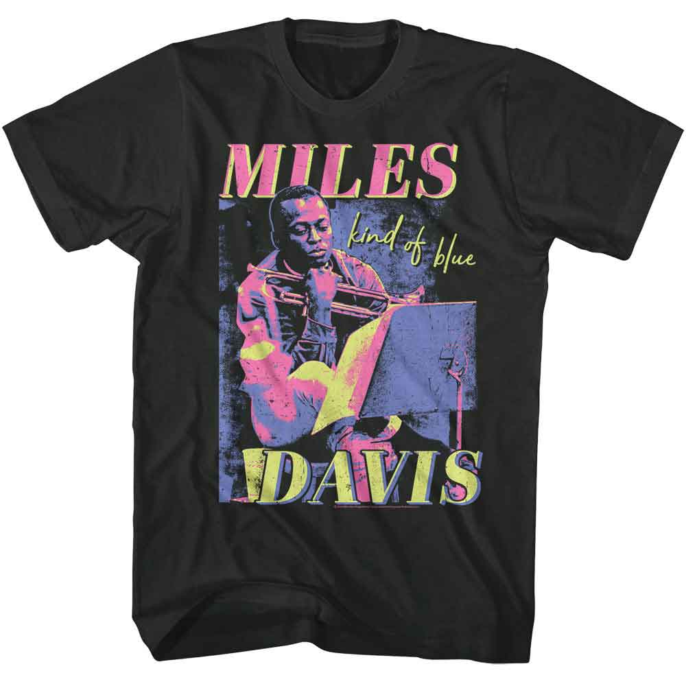 Miles Davis - MILES DAVIS VIBRANT TRICOLOR Adult Shirt