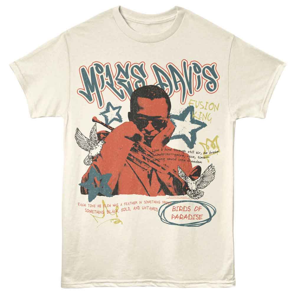 Miles Davis - MILES DAVIS BIRDS OF PARADISE Adult Shirt