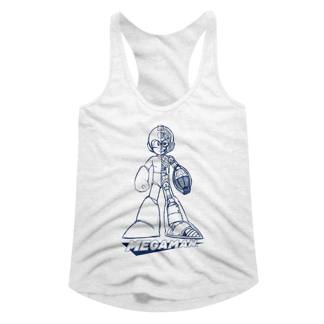 Mega Man - BLUEPRINT Adult Shirt