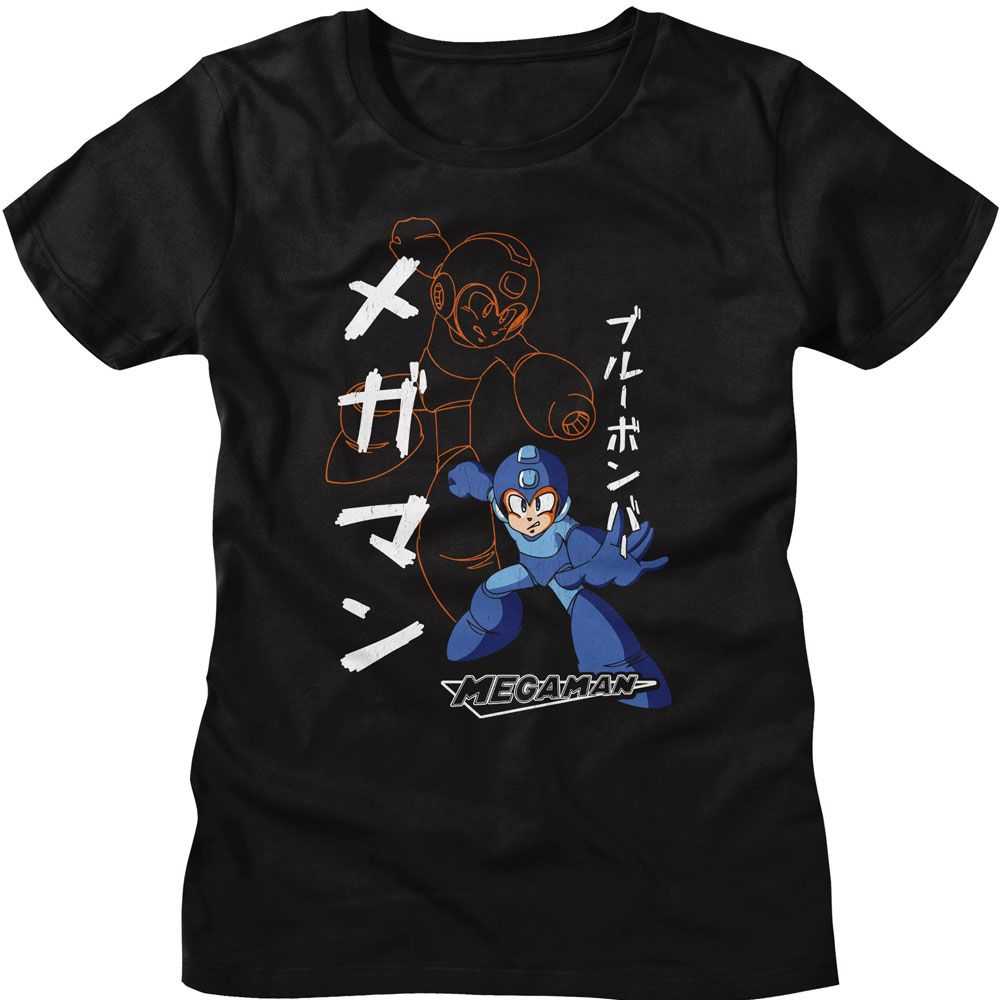 Mega Man - MEGA MAN SOLID AND OUTLINE Adult Shirt