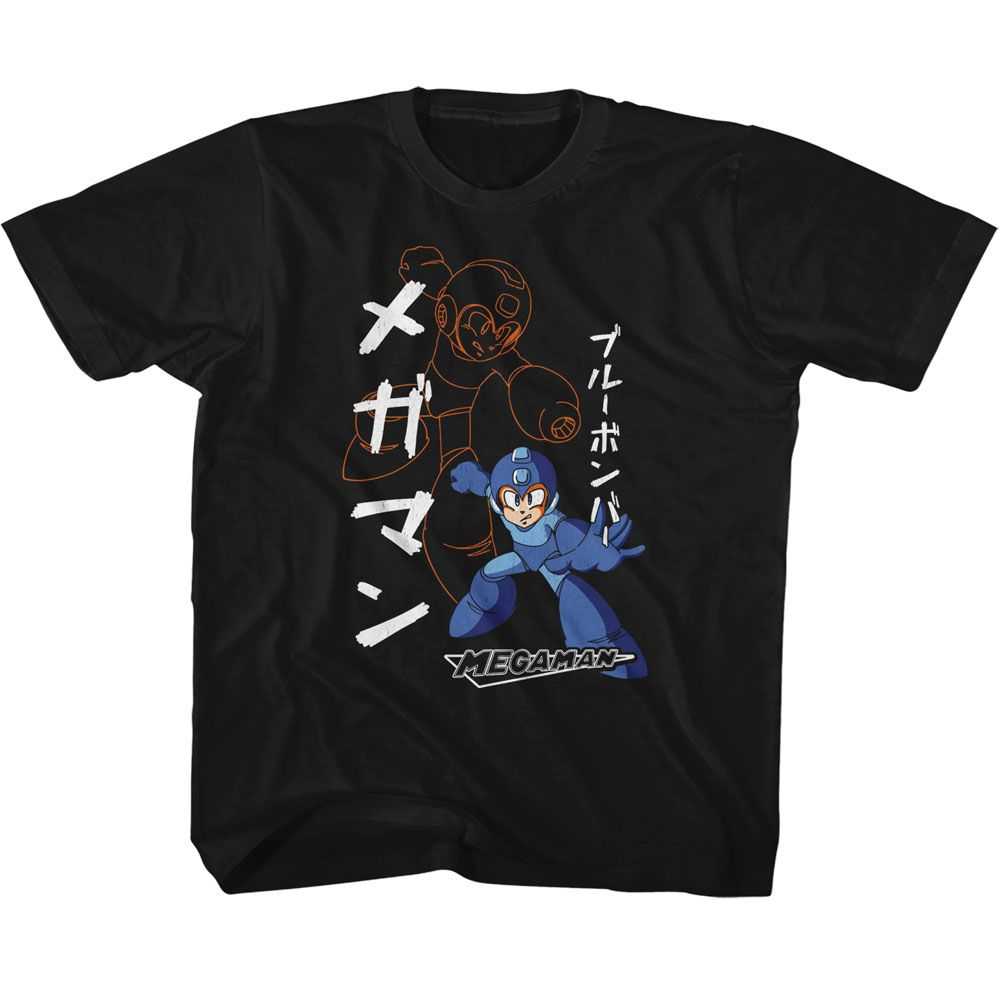 Mega Man - MEGA MAN SOLID AND OUTLINE Youth Shirt