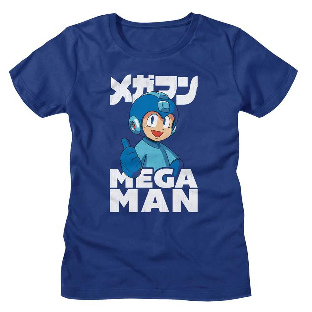 Mega Man - MEGA MAN THUMBS UP Adult Shirt