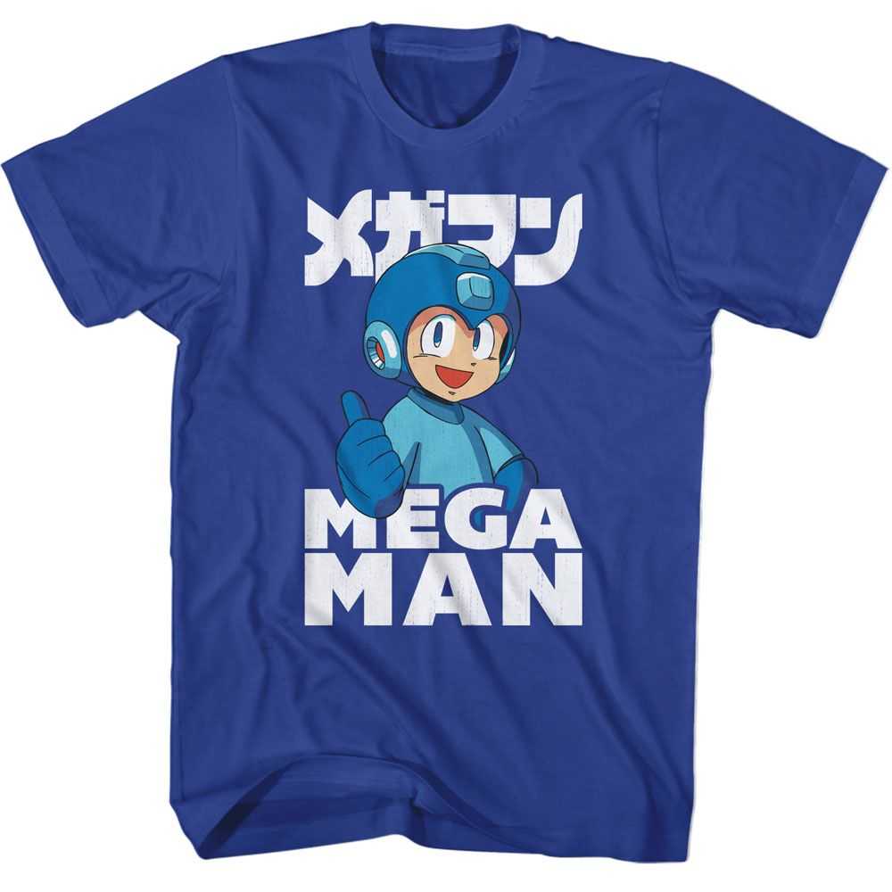 Mega Man - MEGA MAN THUMBS UP Adult Shirt