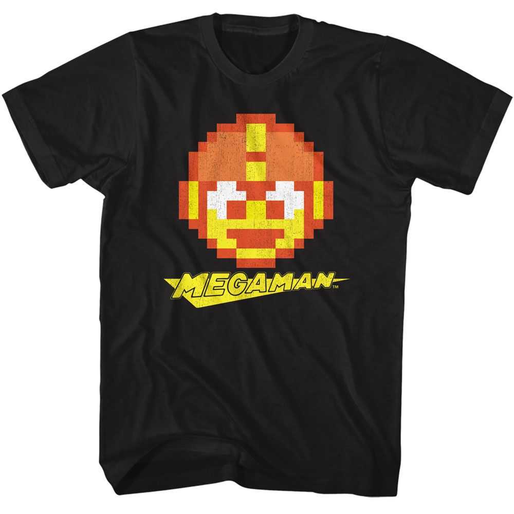 Mega Man - MEGA MAN MEGA O LANTERN Adult Shirt