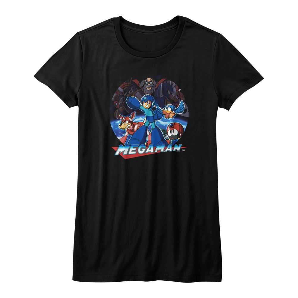 Mega Man - MEGAMAN COLLAGE Adult Shirt