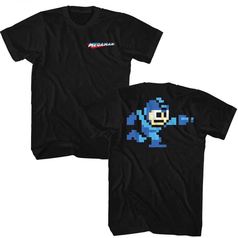 Mega Man - MEGA MAN BB2 FRONT AND BACK Adult Shirt
