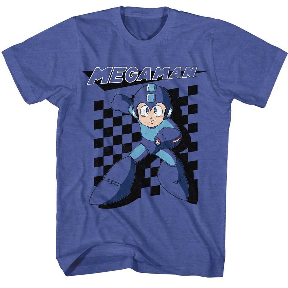 Mega Man - MEGA MAN CHECKERED Adult Shirt