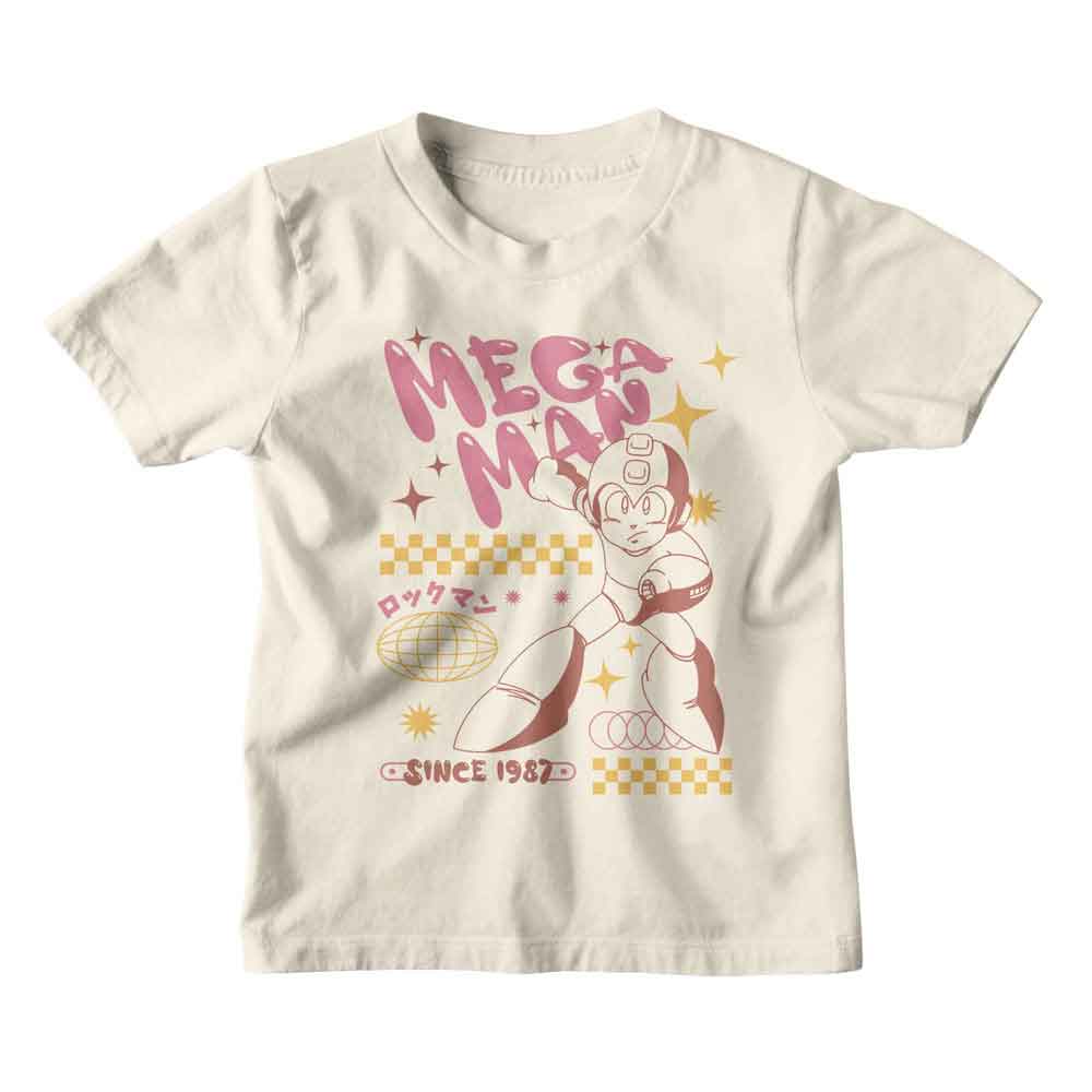 Mega Man - MEGA MAN BUBBLE LETTERS Youth Shirt