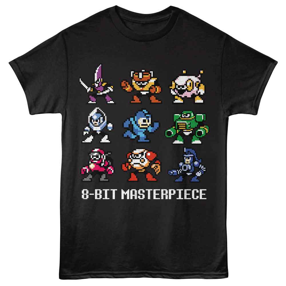 Mega Man - MEGA MAN 8 BIT MASTERPIECE Adult Shirt