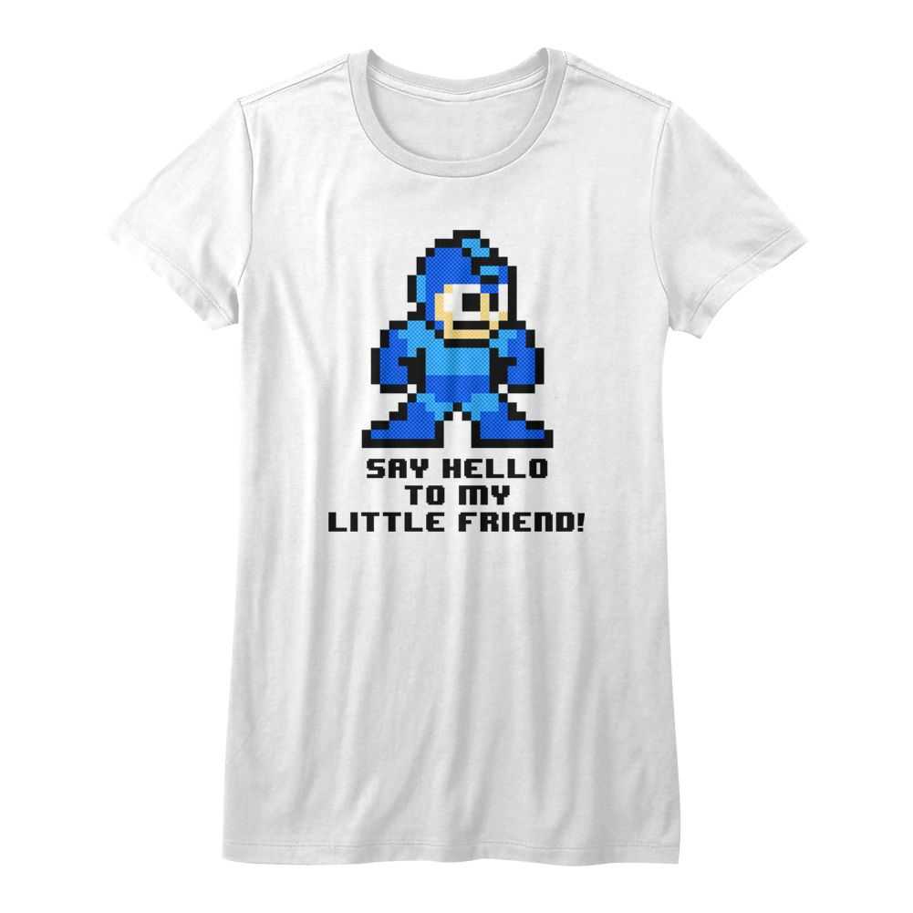 Mega Man - SAY HELLO TO MY LITTLE FRIEND Adult Shirt