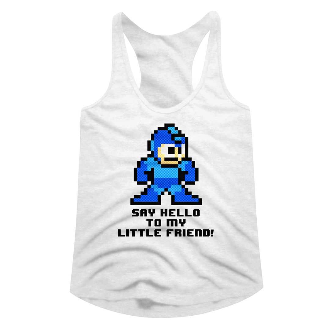 Mega Man - SAY HELLO TO MY LITTLE FRIEND Adult Shirt