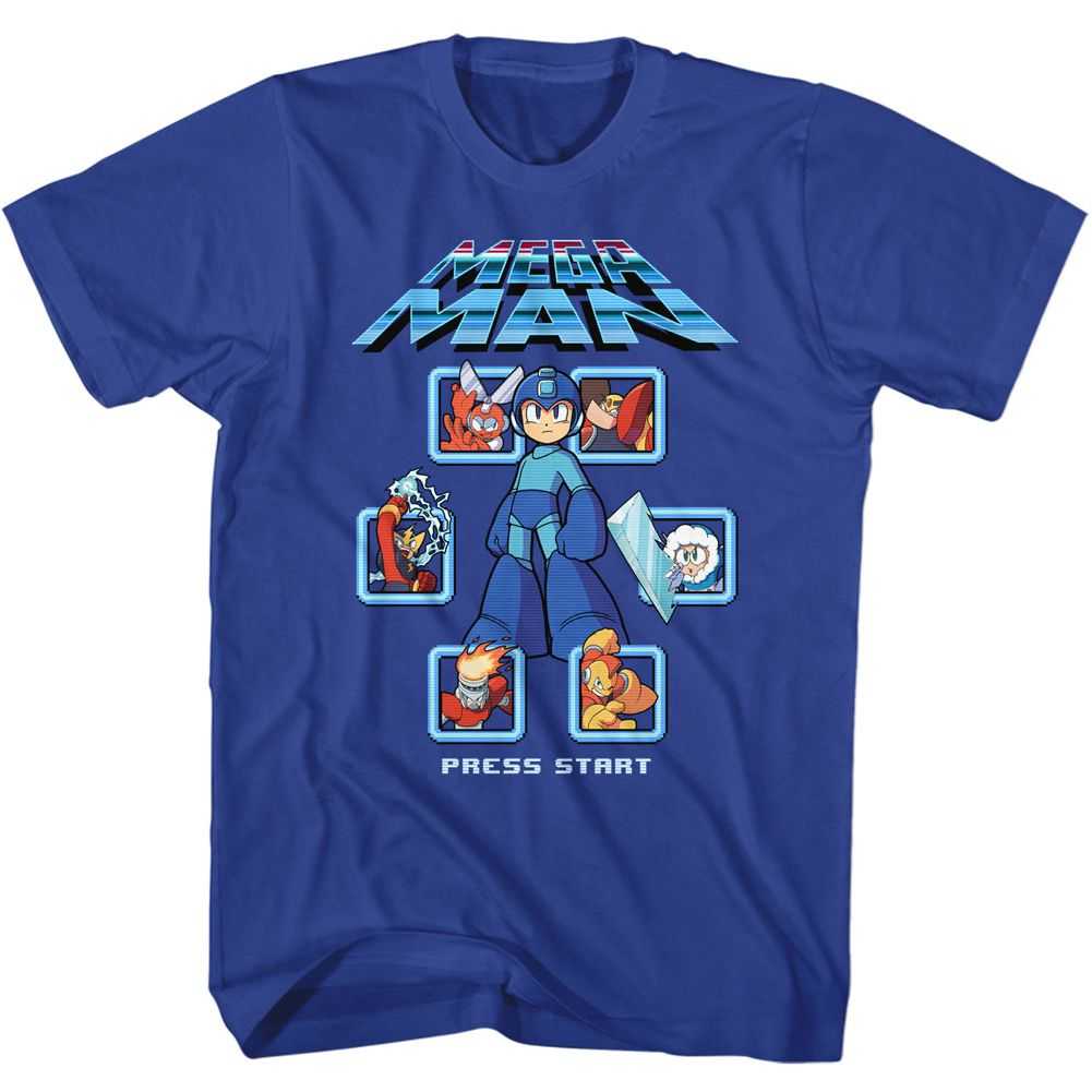 Mega Man - MM1 SELECT SCREEN REMIX Adult Shirt