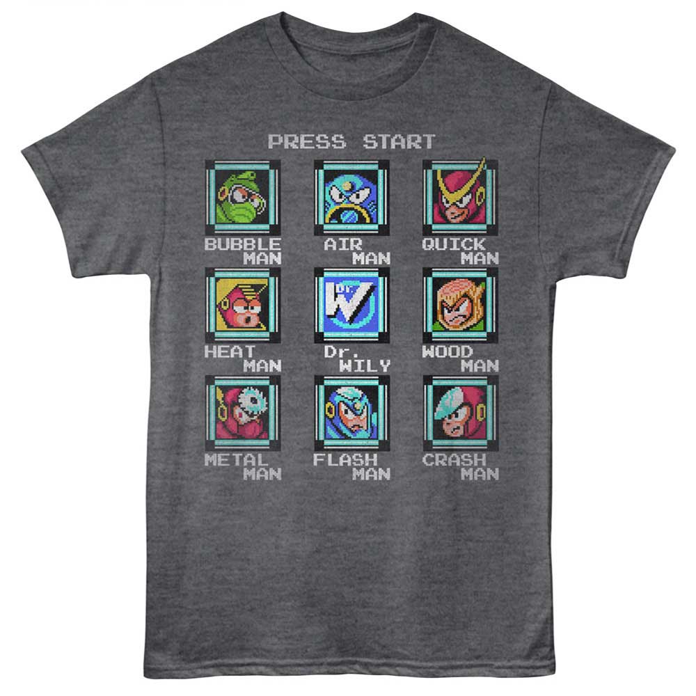 Mega Man - MEGA MAN STAGE SELECT Adult Shirt