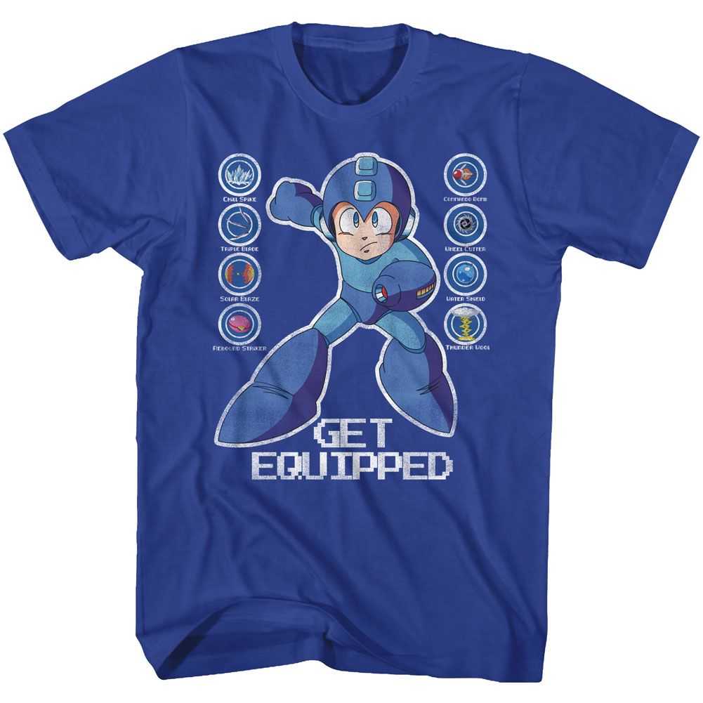 Mega Man - GET EQUIPPED Adult Shirt