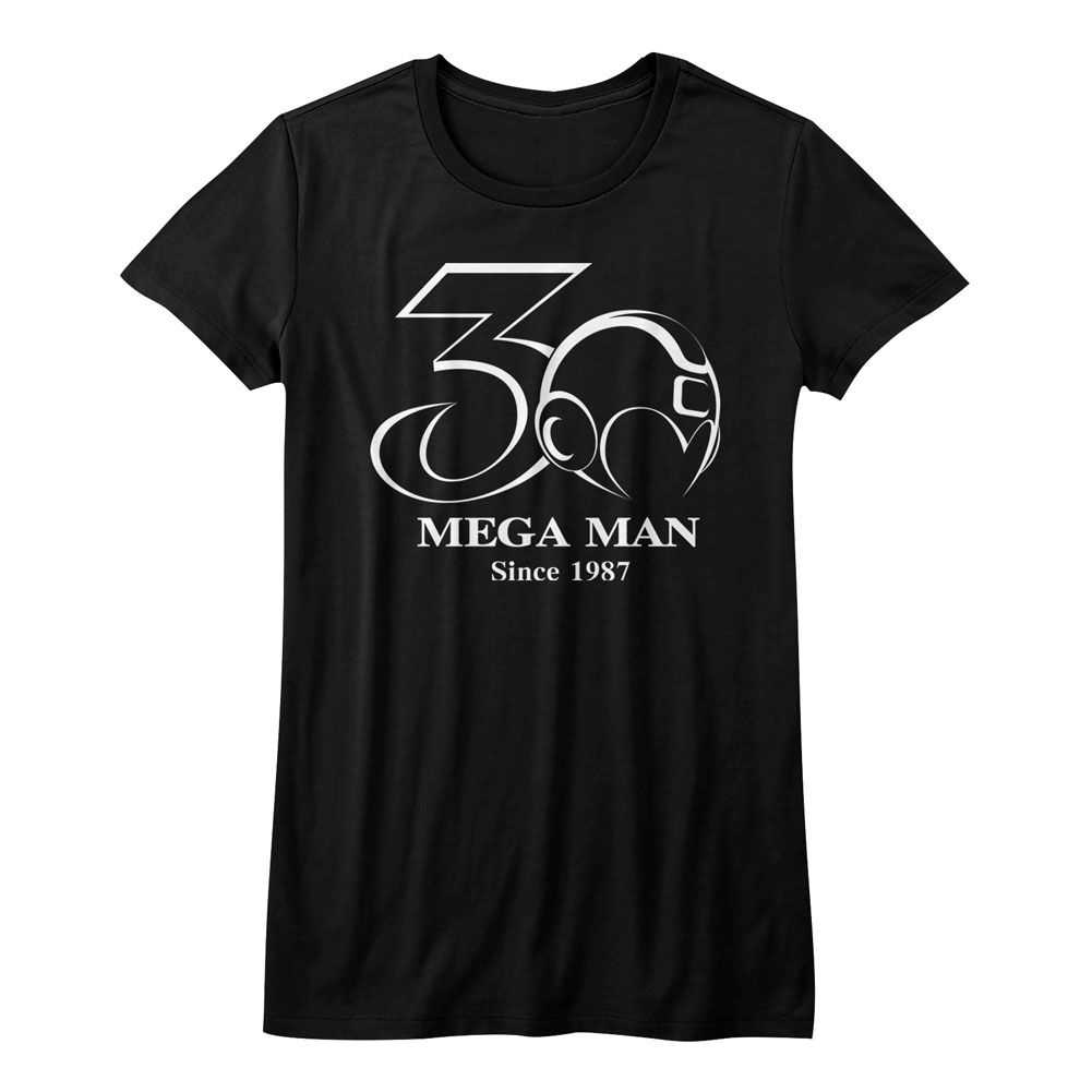 Mega Man - 30TH BW Adult Shirt