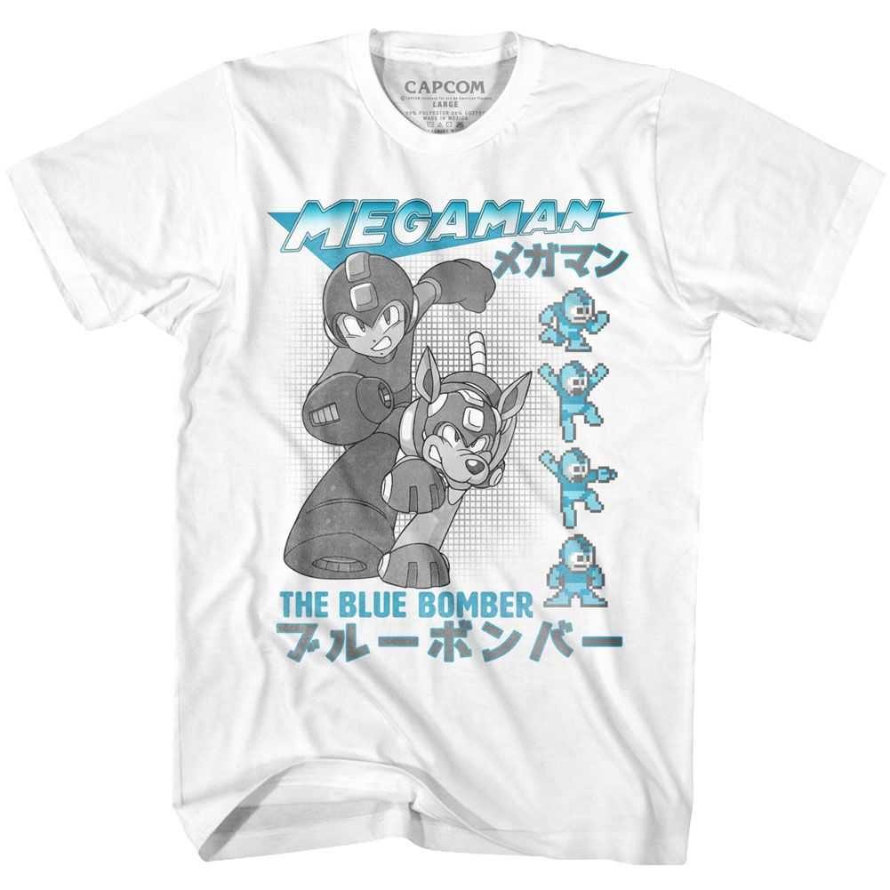 Mega Man - BLUE BOMBER Adult Shirt
