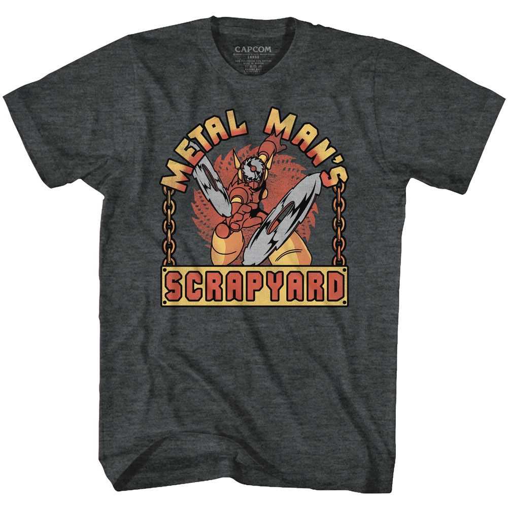 Mega Man - SCRAPYARD SIGN Adult Shirt