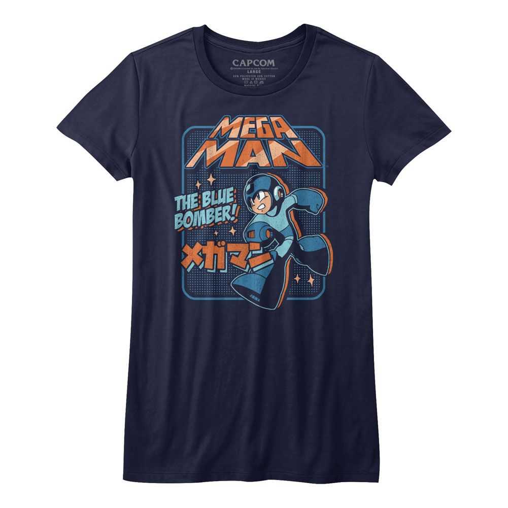 Mega Man - GRAPHIC BLU BOMBER Adult Shirt