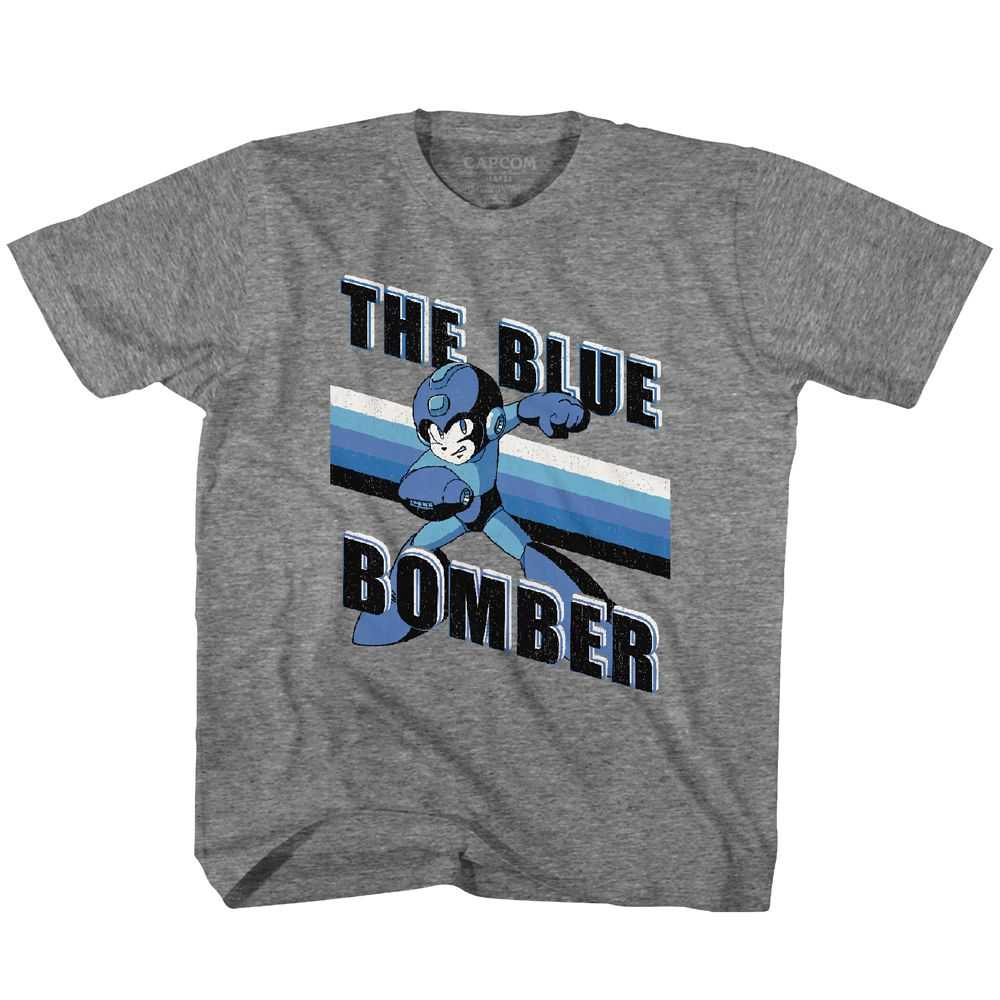 Mega Man - BLUE BOMBER STRIPES Youth Shirt