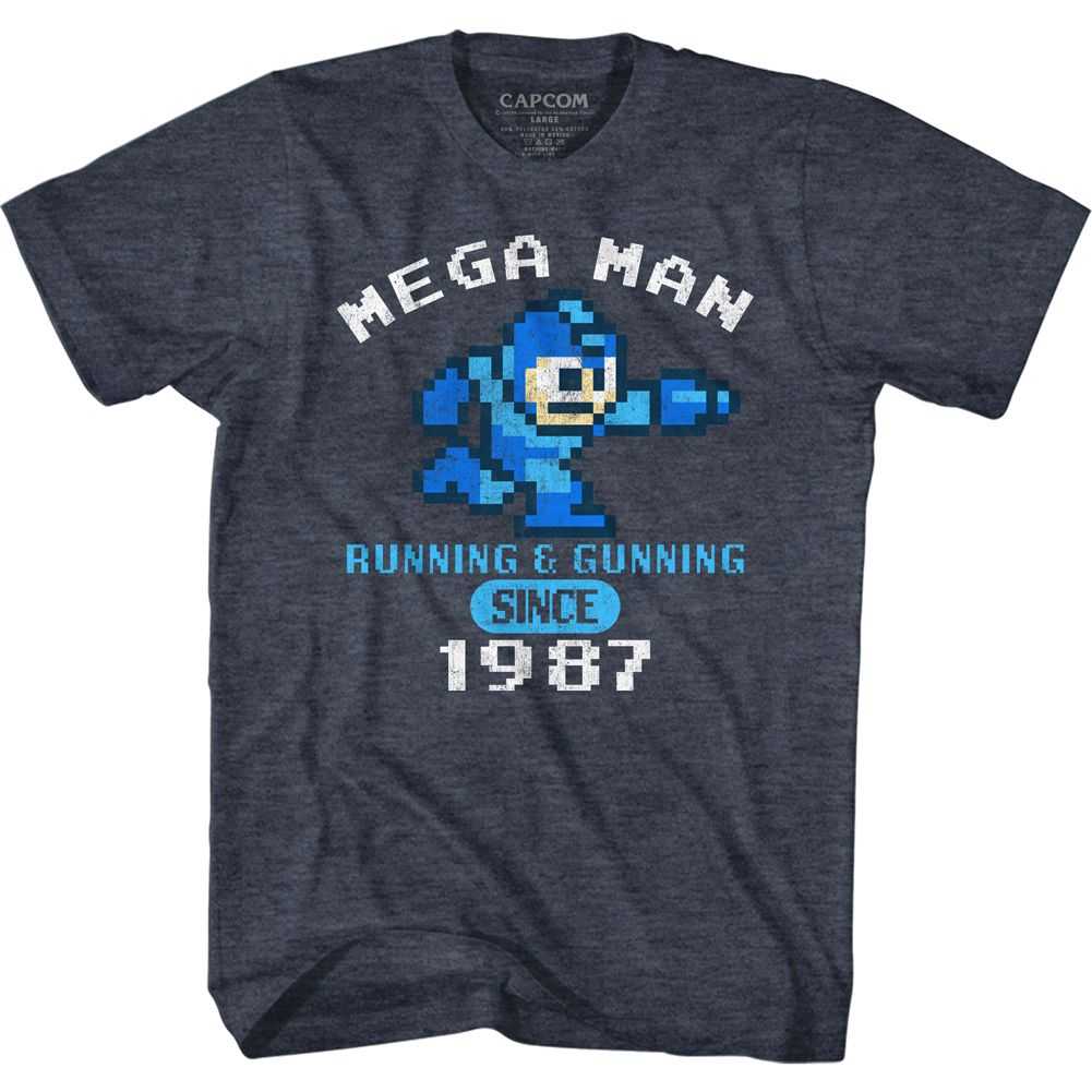Mega Man - RUNANDGUN 1987 Adult Shirt
