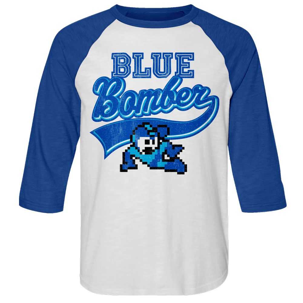 Mega Man - MEGA MAN BLUE BOMBER Adult Shirt
