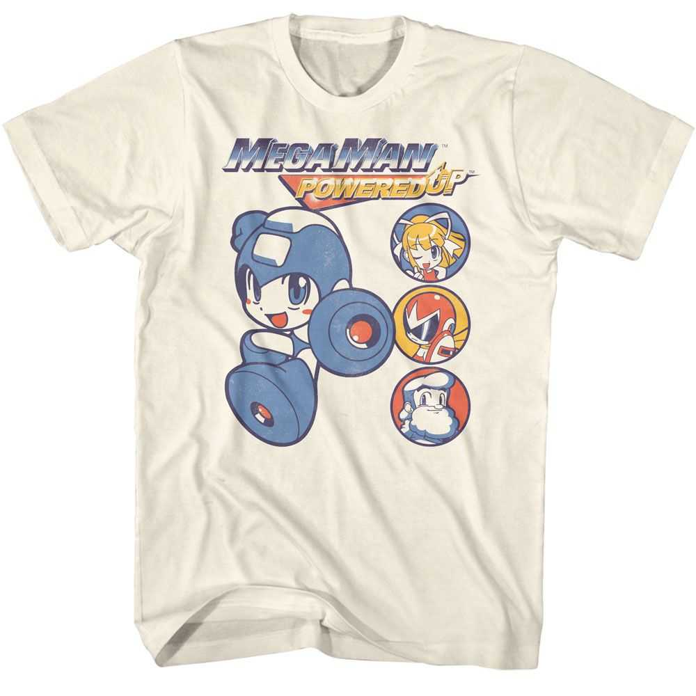 Mega Man - MEGA MAN CREW CIRCLES Adult Shirt