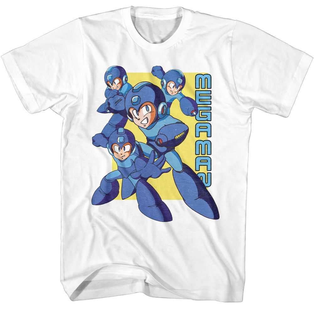 Mega Man - MEGA MAN-MULTIPLE POSES Adult Shirt