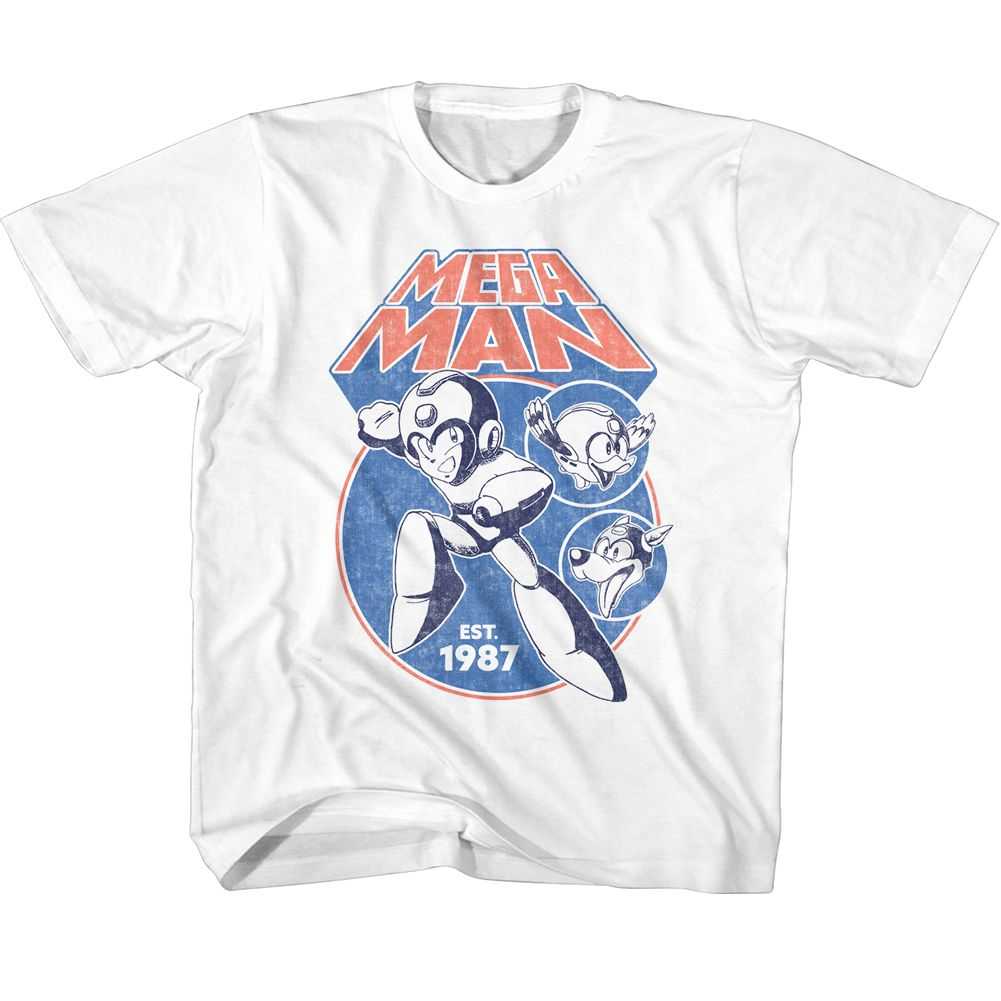 Mega Man - MEGAMAN MEGA CIRCLES Youth Shirt
